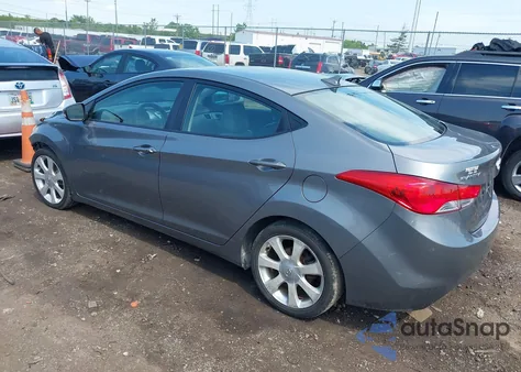 2012 Hyundai Elantra Limited from USA, damaged, VIN 5NPDH4AE5CH094654